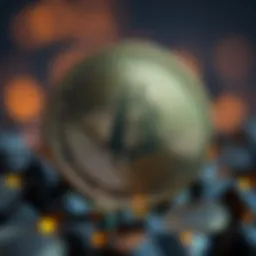 Representation of the 1-inch coin in cryptocurrency