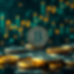 An abstract representation of digital currency transaction