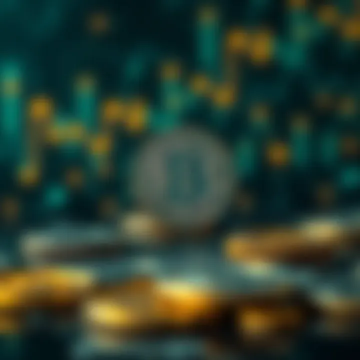 An abstract representation of digital currency transaction