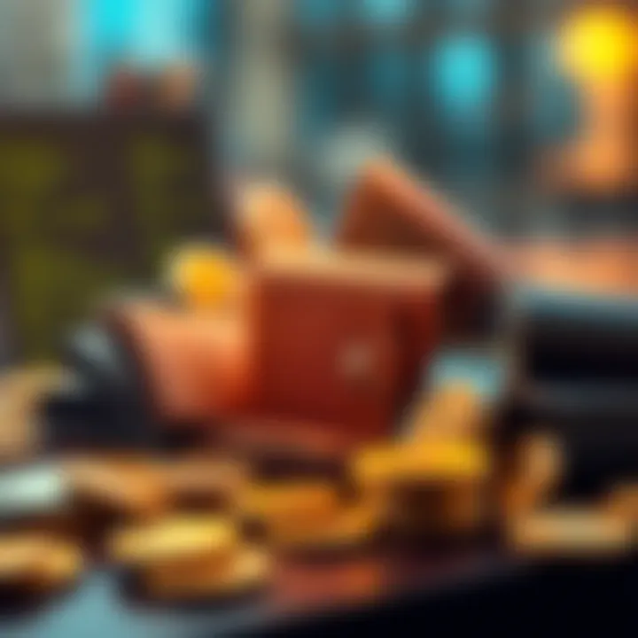 Illustration depicting various types of digital wallets