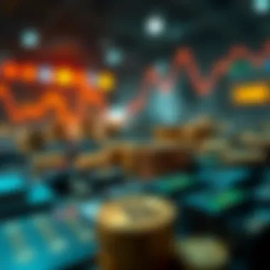 Affiliate Marketing Dynamics in Cryptocurrency Conceptual representation of affiliate marketing in the cryptocurrency market