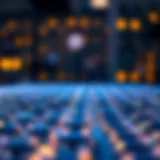 Visual representation of a blockchain structure