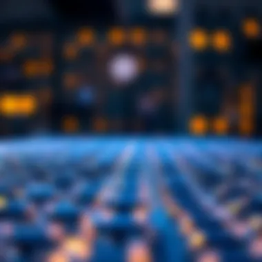 Visual representation of a blockchain structure