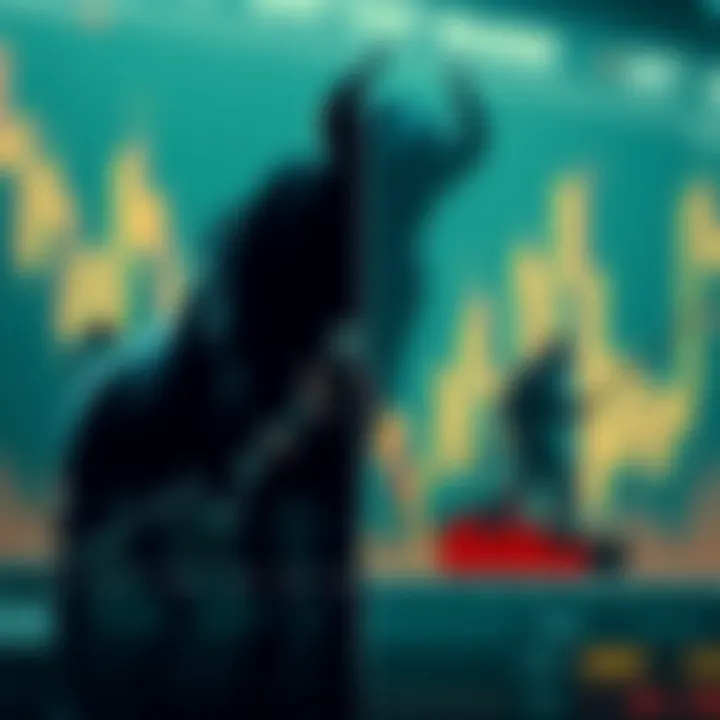 Bullish vs Bearish Market Sentiments Comparative chart of bullish and bearish market sentiments