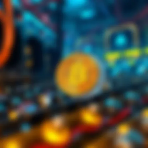 Conceptual representation of crypto mining