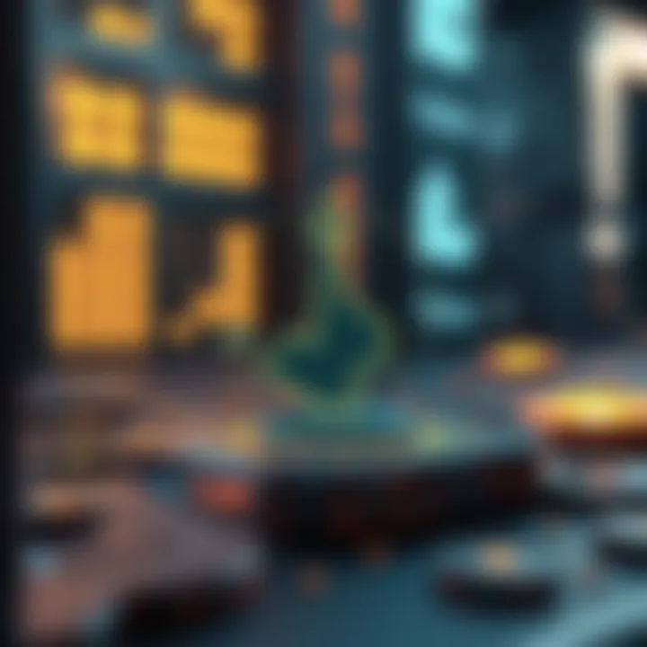 Visual representation of decentralized finance concepts.