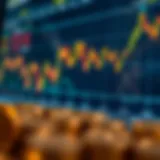 Graph depicting cryptocurrency price trends