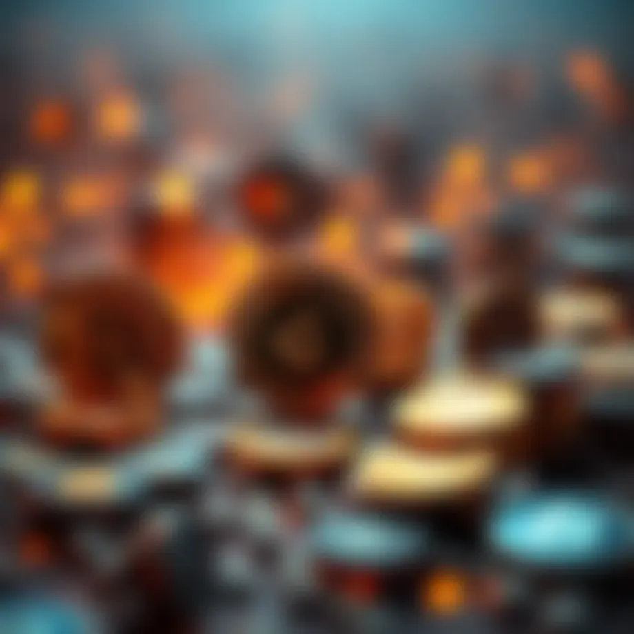 Digital representation of cryptocurrency evolution