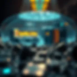 Conceptual illustration of liquidity mining in DeFi