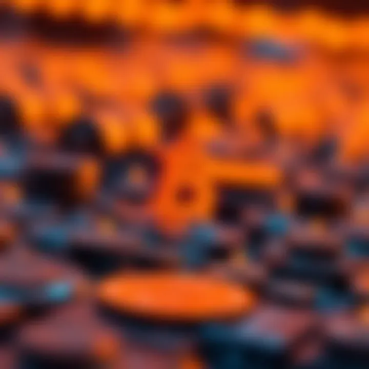 Visual representation of blockchain technology