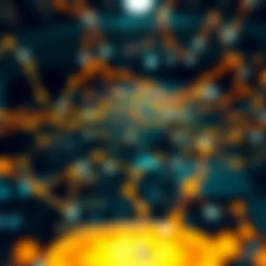 An intricate network of blockchain technology representing security token offerings