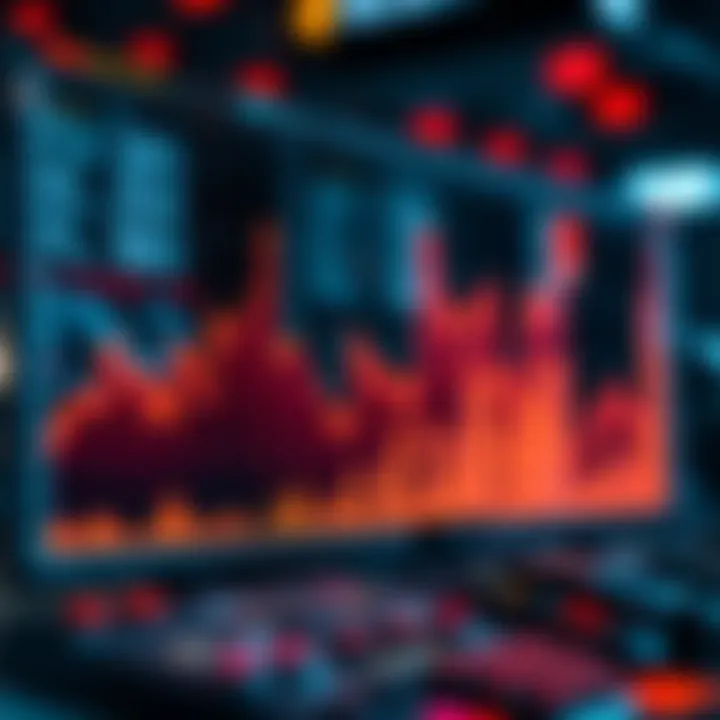 Graph showcasing significant market gains